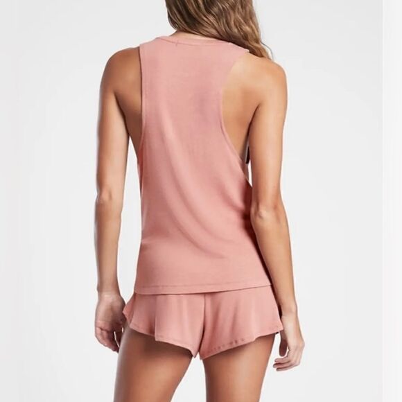 Athleta Well Rested Rib Sleep Shorts Maroon Size Small NWT $34 - Picture 8 of 9